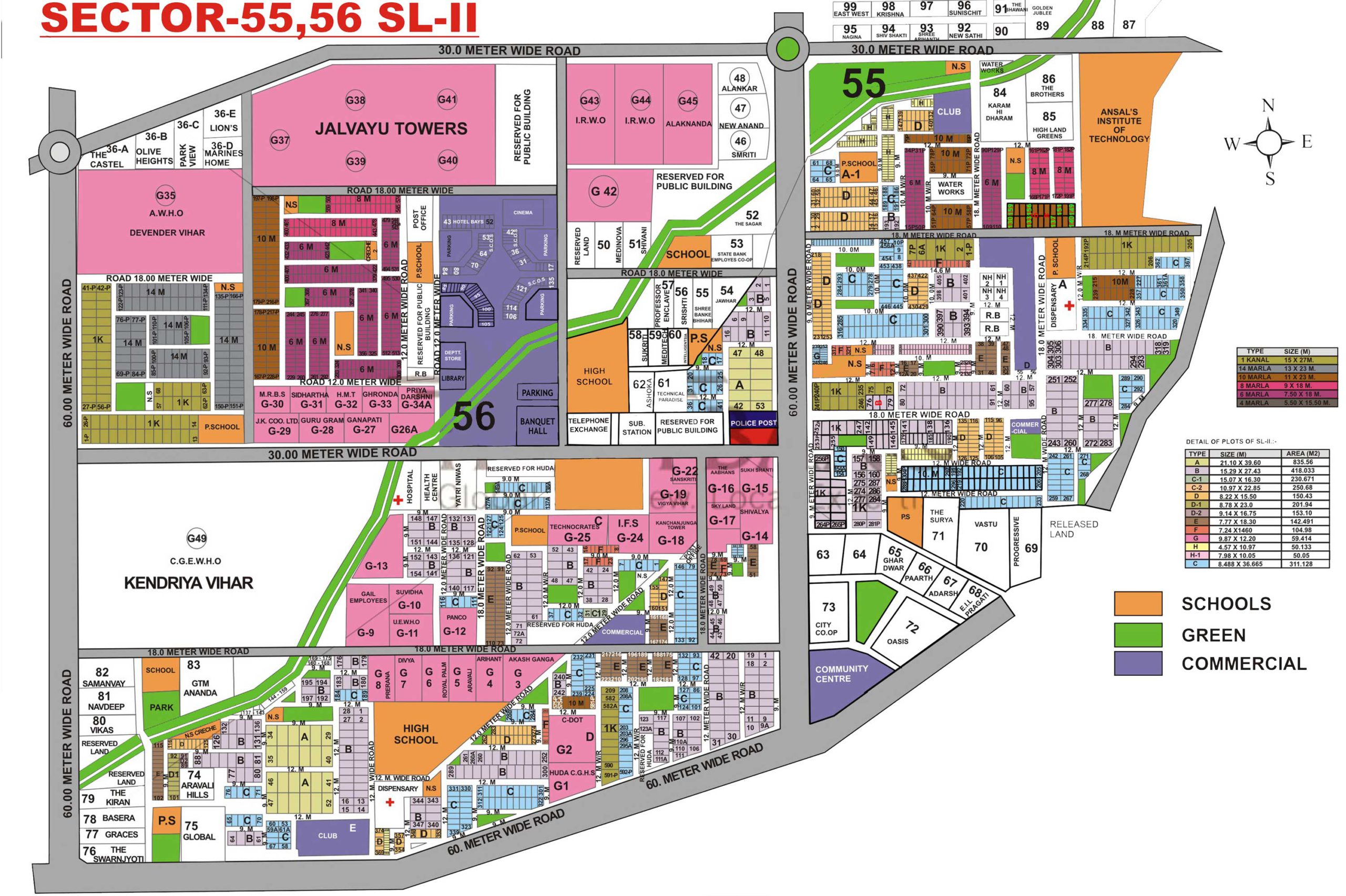 Sushant Lok 2 Sector 55 56 Map Scaled 