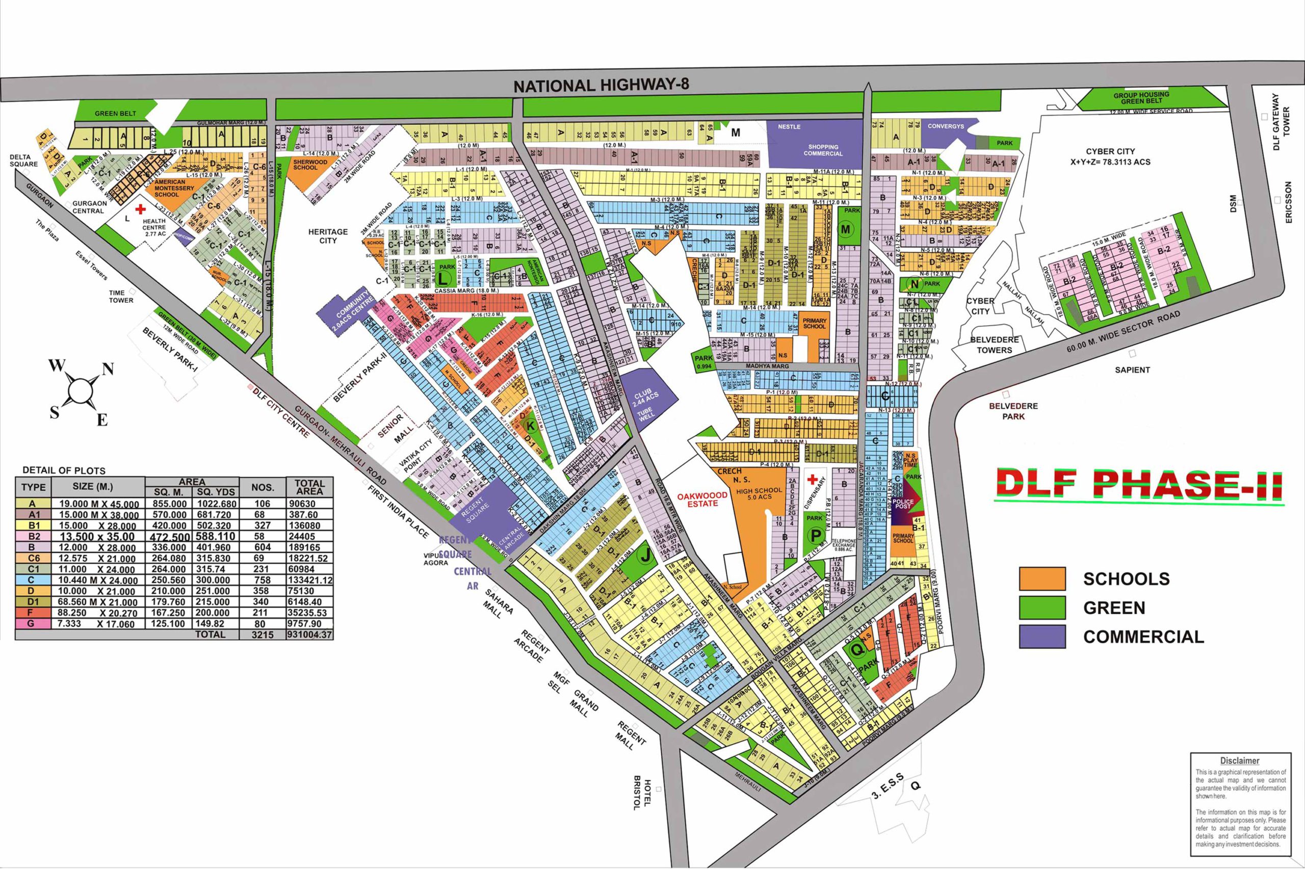DLF Phase 2 Map || Plots &#038; Land for Sale in DLF Phase 2 Plots Gurgaon