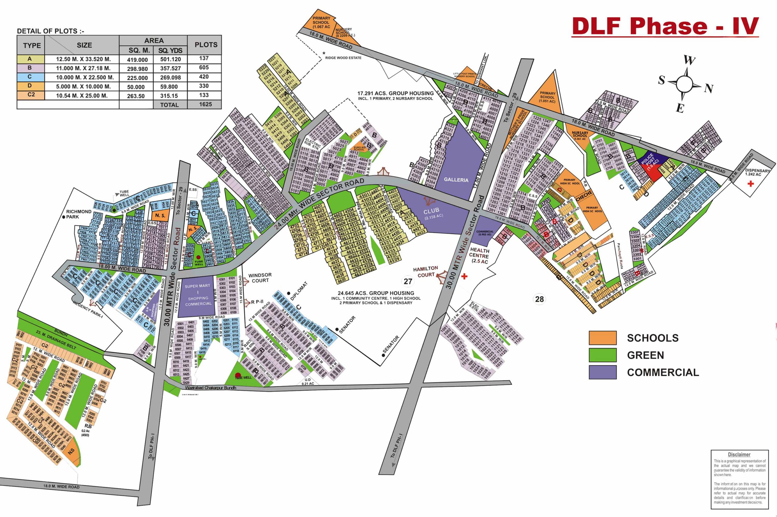 DLF Phase 4 Map || Plots &#038; Land for Sale in DLF Phase 4 Plots Gurgaon