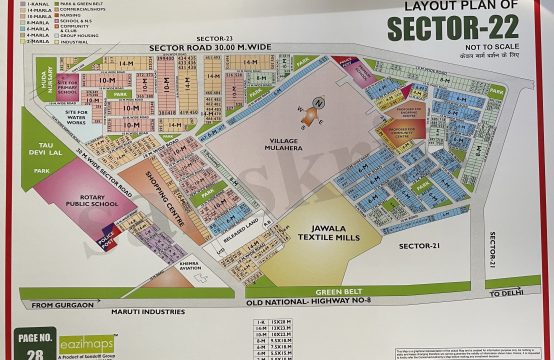 Sector 22 Gurgaon map