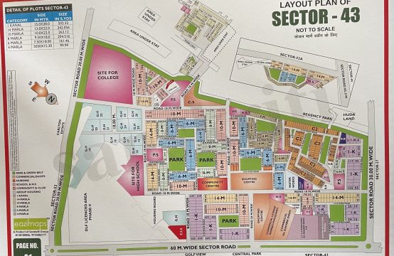 Sector 43 Gurgaon map