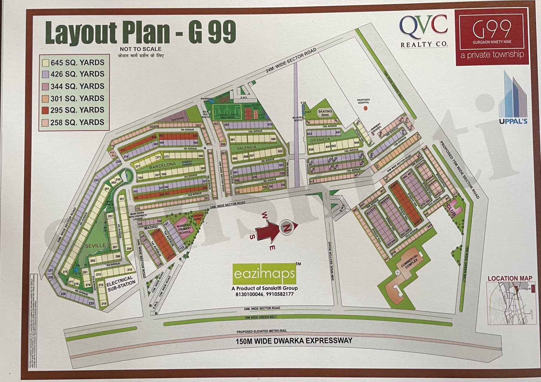 G99 Plots Map &#8211; G99 Plot For Sale &#8211; G99 Plots in Sector 99 Gurgaon
