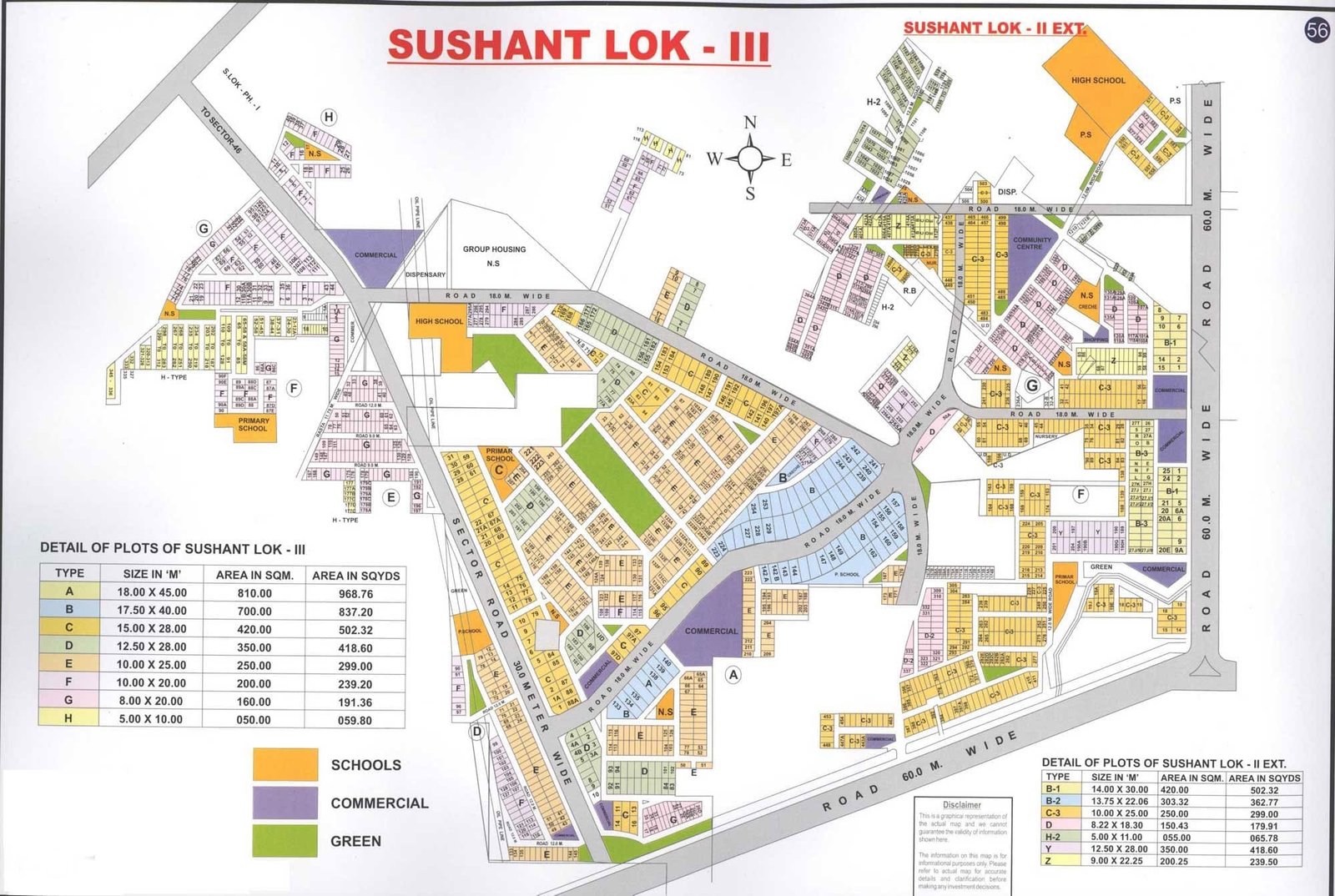 Sushant Lok 3 Map Gurgaon | Sushant Lok 3 Plot Map | Sushant Lok 3 Gurgaon Plot MAP - Gurgaon Property Dealer