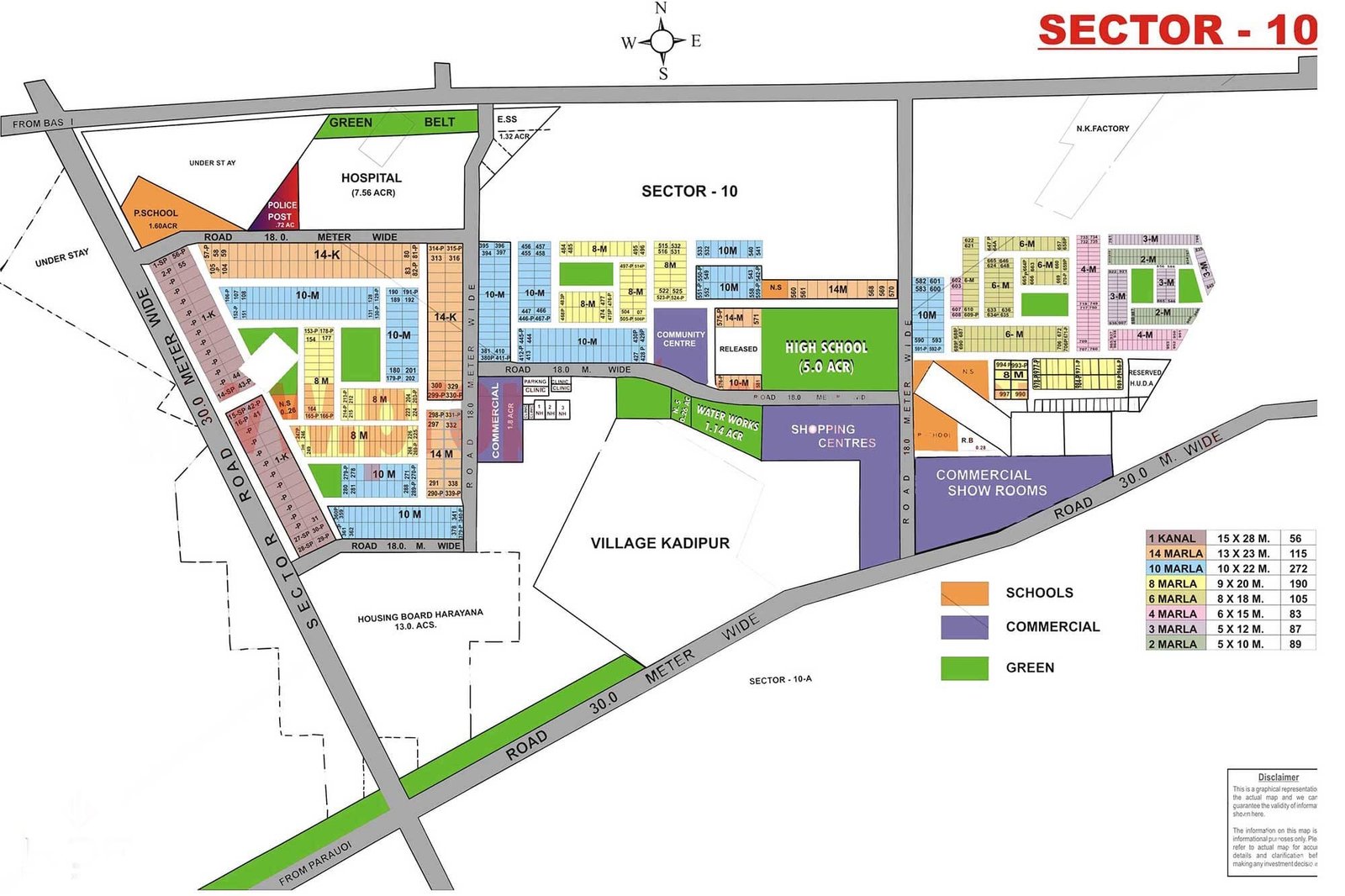 Sector 10 Map Gurgaon | Sector 10 Plot Map | Sector 10 Gurgaon Plot MAP - Gurgaon Property Dealer