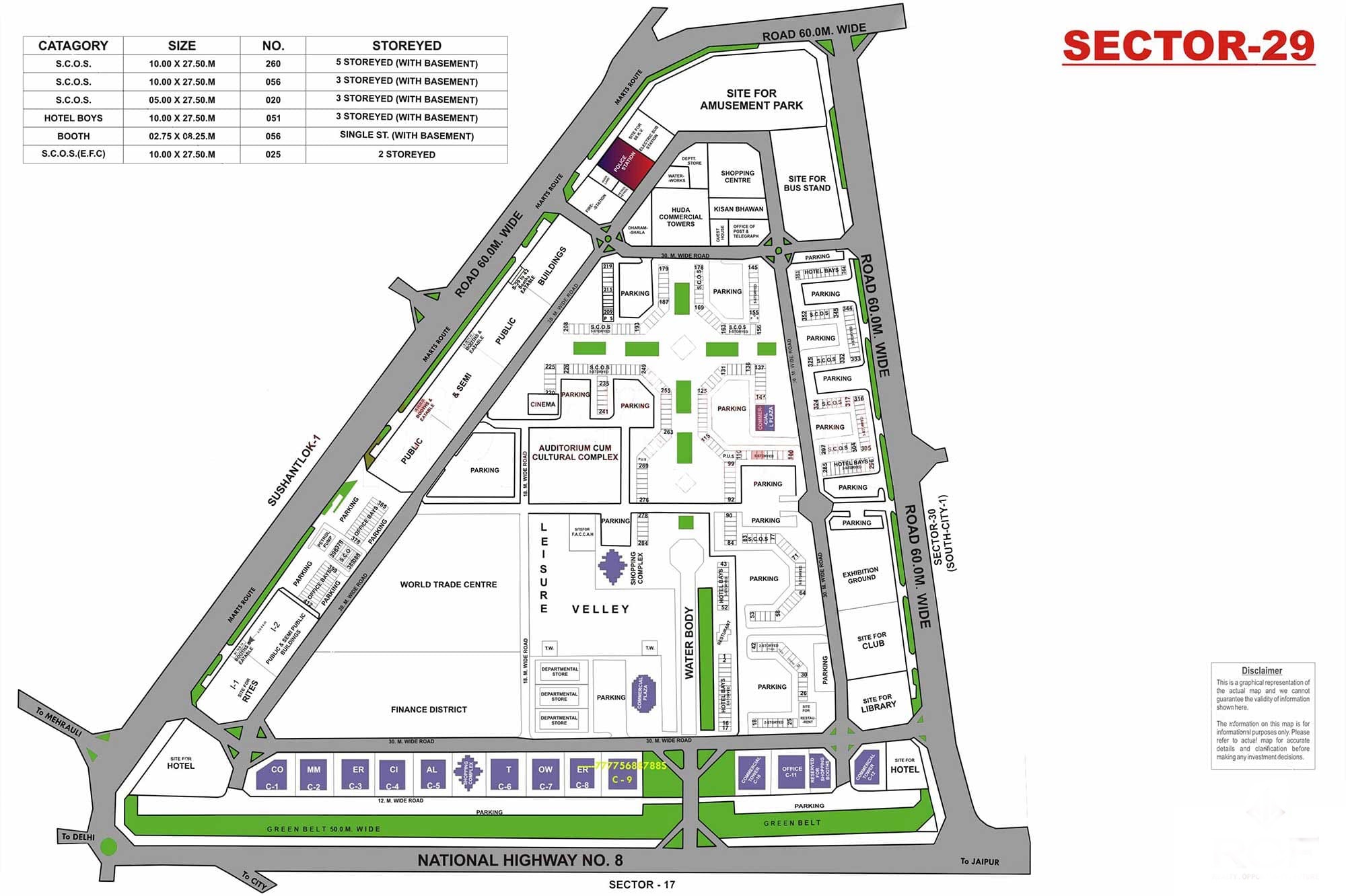 Sector 29 Plot Map Sector 29 Map Gurgaon - Gurgaon Property Dealer