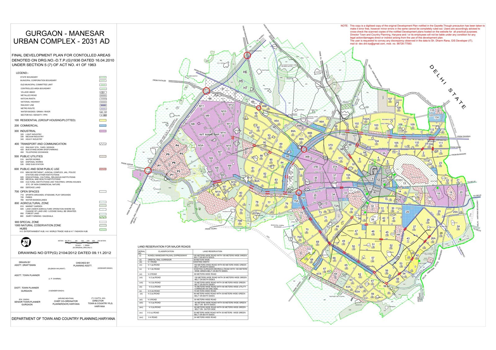 Gurgaon Master Plan 2021 -2025 - 2031 - 2041 - Gurgaon Map , Gurgaon Master Plan Sector Wise - Gurgaon Property Dealer